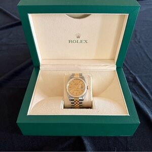 Rolex Gold and Silver Men's Watch